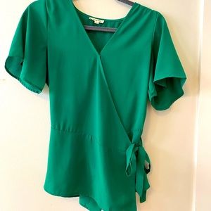 Böhme - size medium true wrap blouse